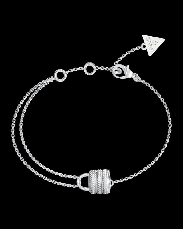 Brazalete Femenino Guess Plateado Jubb05418Jwrhs