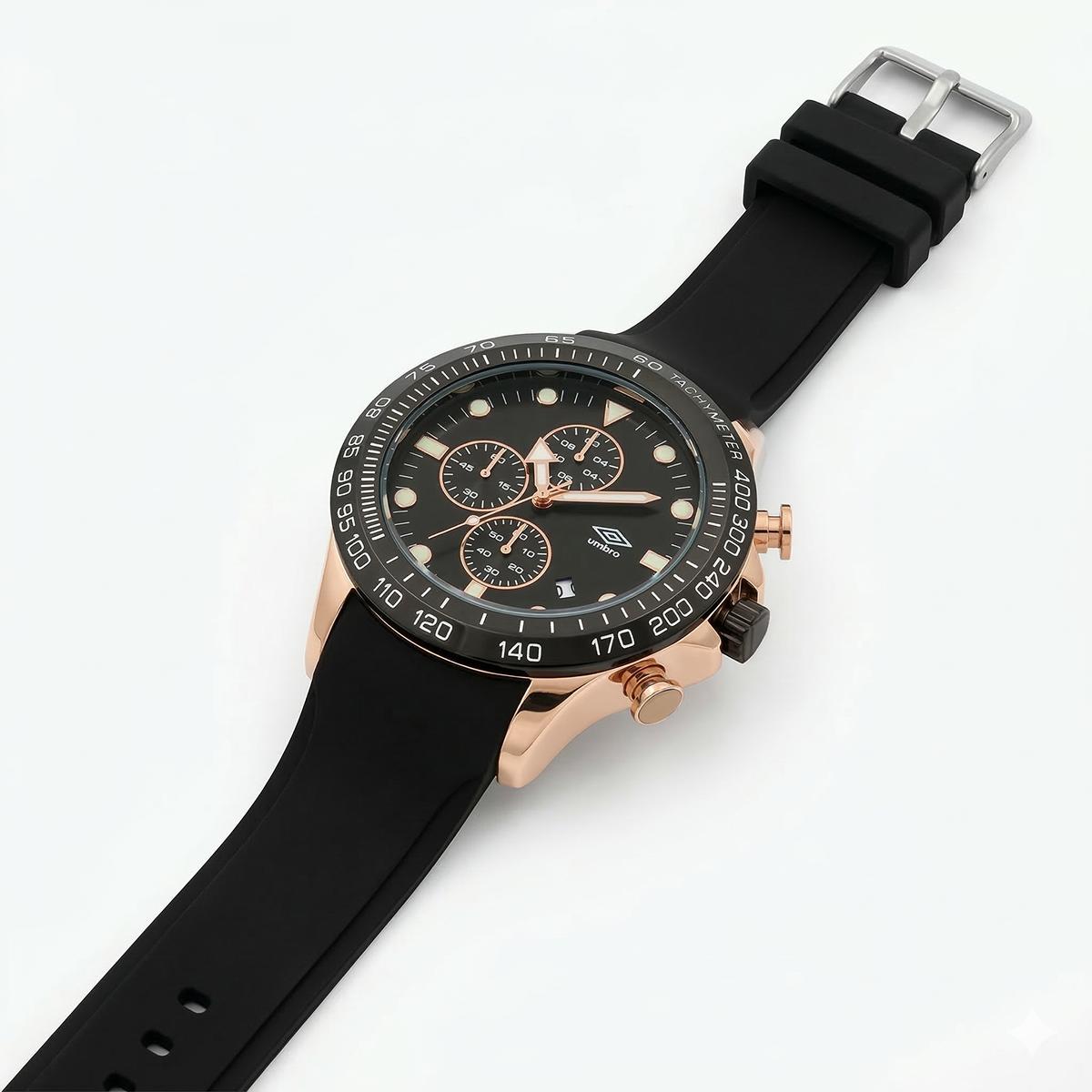 Reloj Análogo Hombre Umbro Plus Negro UMBP-1500-113