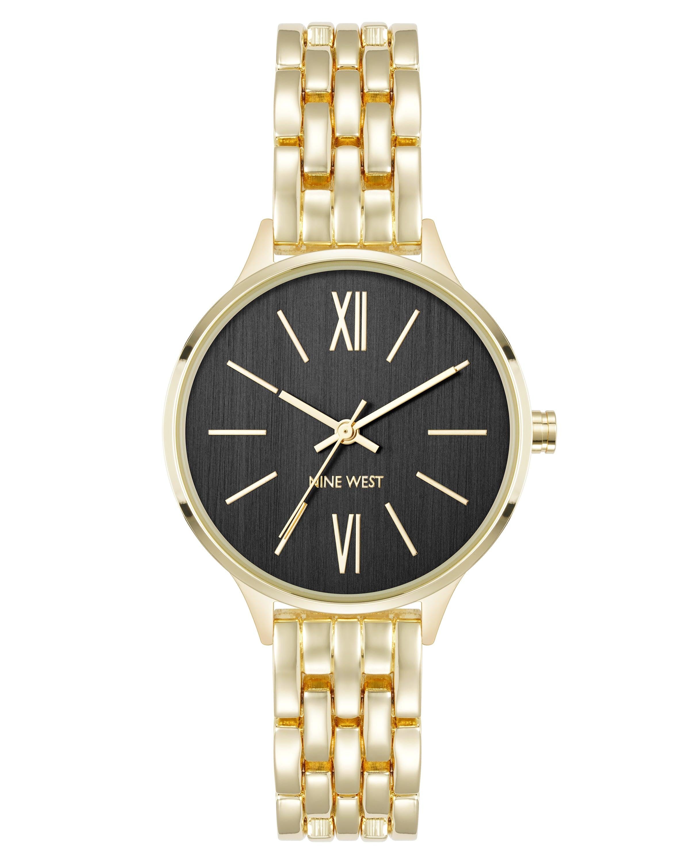 Reloj Análogo Mujer Nine West Dorado NW-3308BKGB