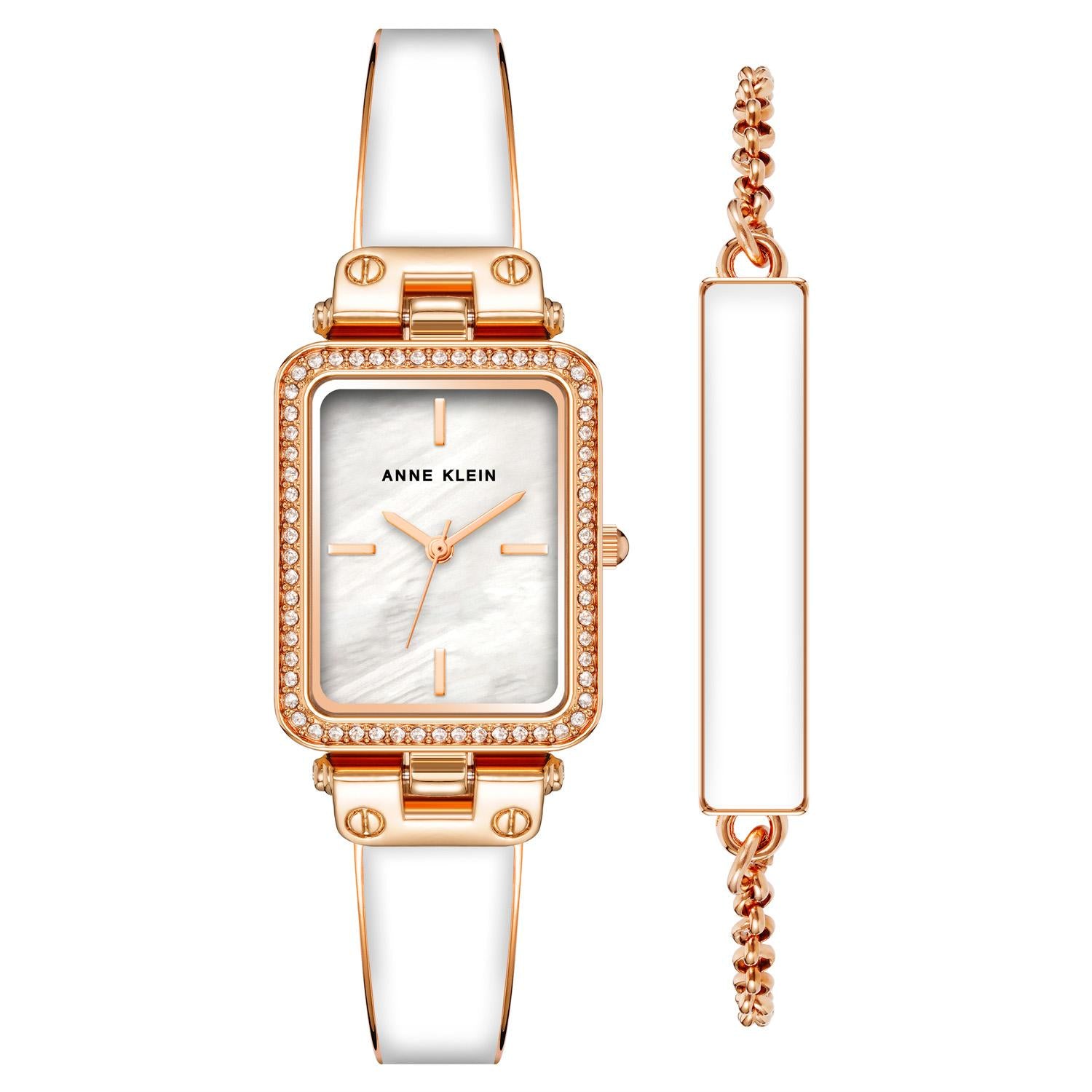 Reloj Anne Klein AK/3898WTST Blanco Mujer