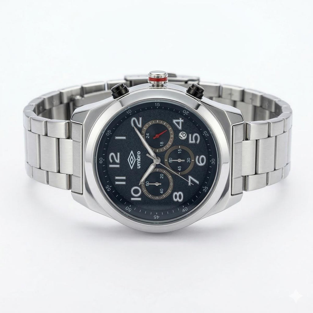Reloj Análogo Hombre Umbro Plus Plateado UMBP-1500-124