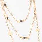 Collar Doble 19V69 Italia Dorado Mujer STNE171
