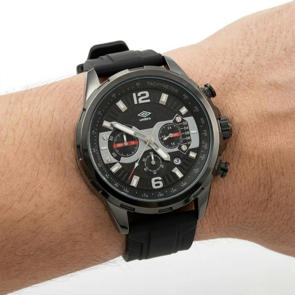 Reloj Análogo Hombre Umbro Plus Negro UMBP-1500-193