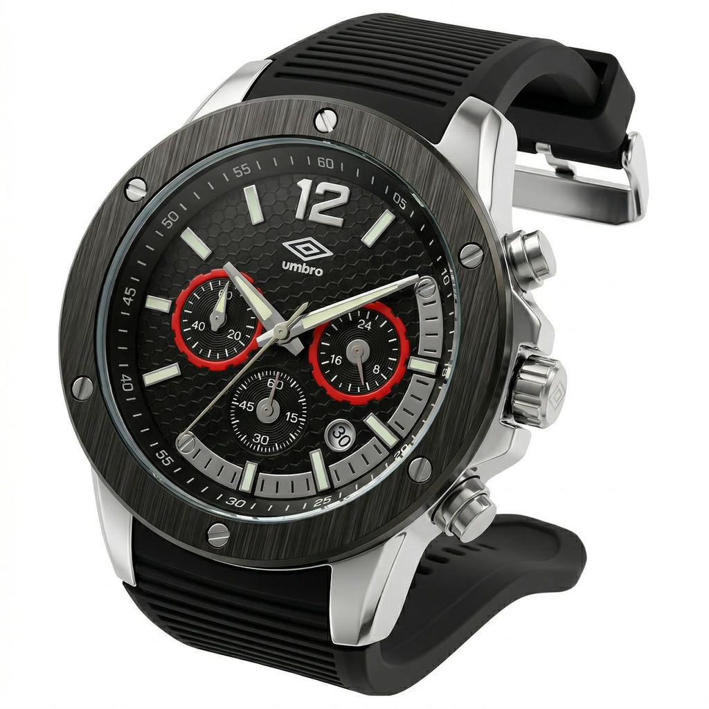 Reloj Análogo Hombre Umbro Plus Negro UMBP-1500-174
