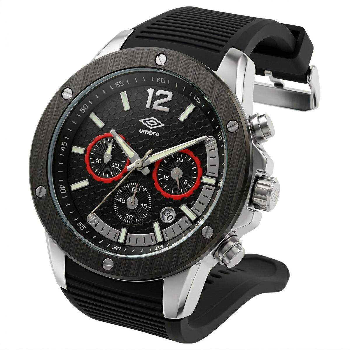 Reloj Análogo Hombre Umbro Plus Negro UMBP-1500-174