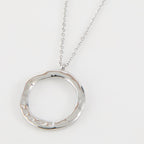 Collar Doble 19V69 Italia Plateado Mujer