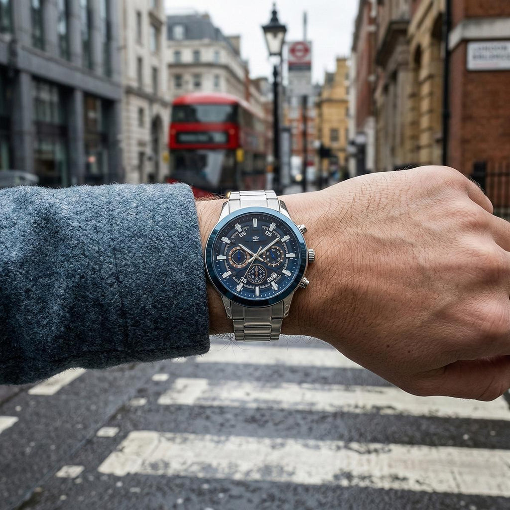Reloj Análogo Hombre Umbro Plus Plateado UMBP-1500-102