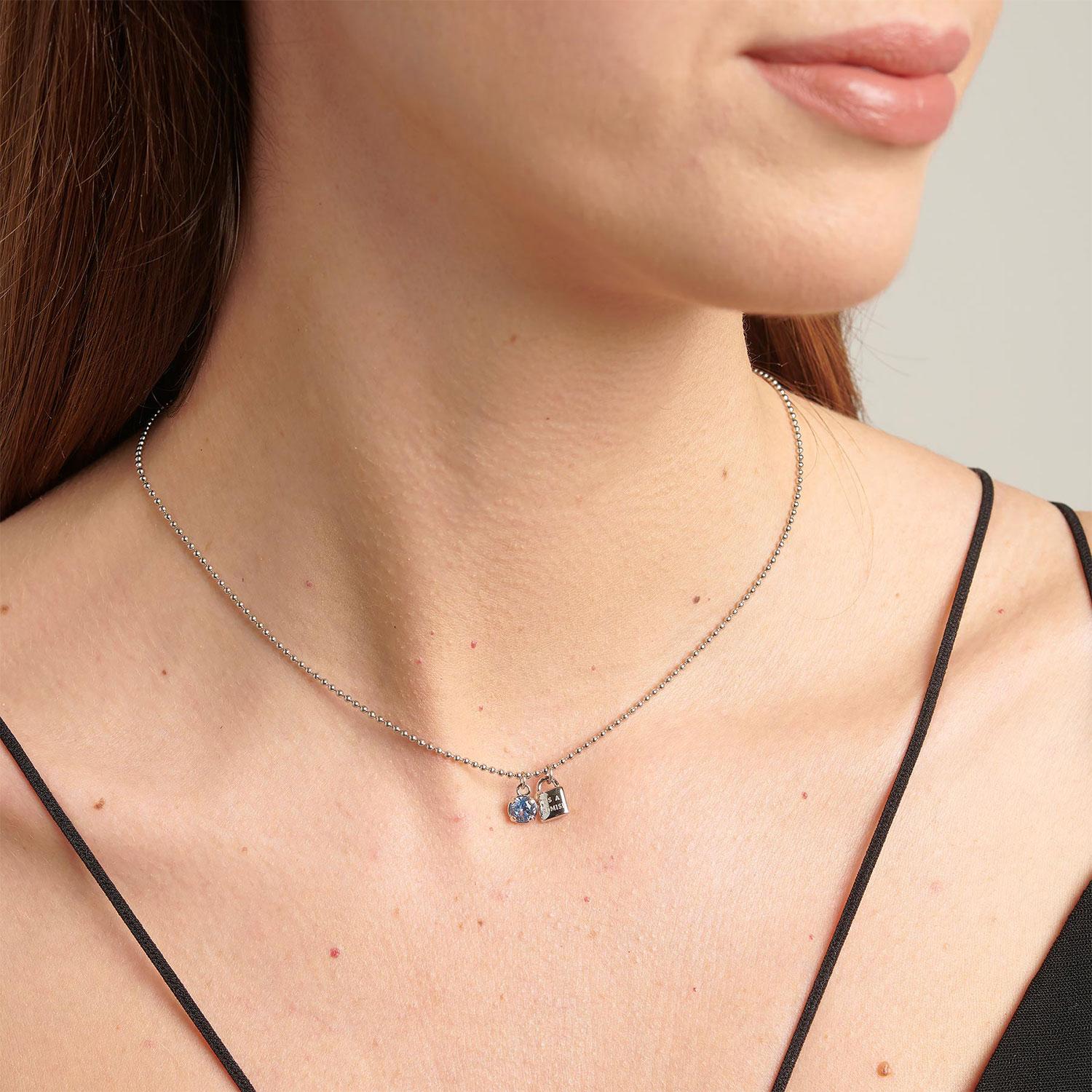 Collar Brosway BEIN009 Plateado Mujer