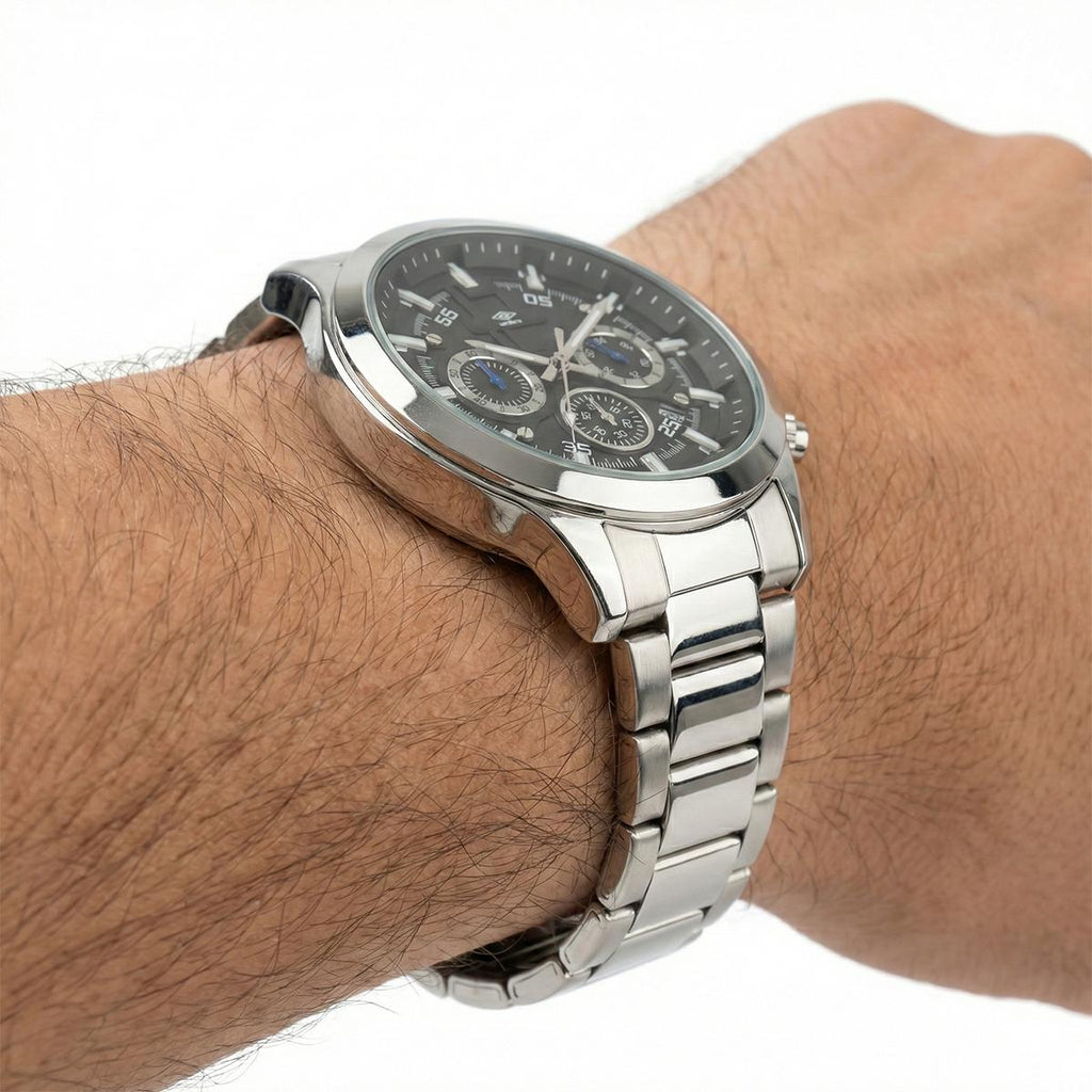 Reloj Análogo Hombre Umbro Plus Plateado UMBP-1500-100