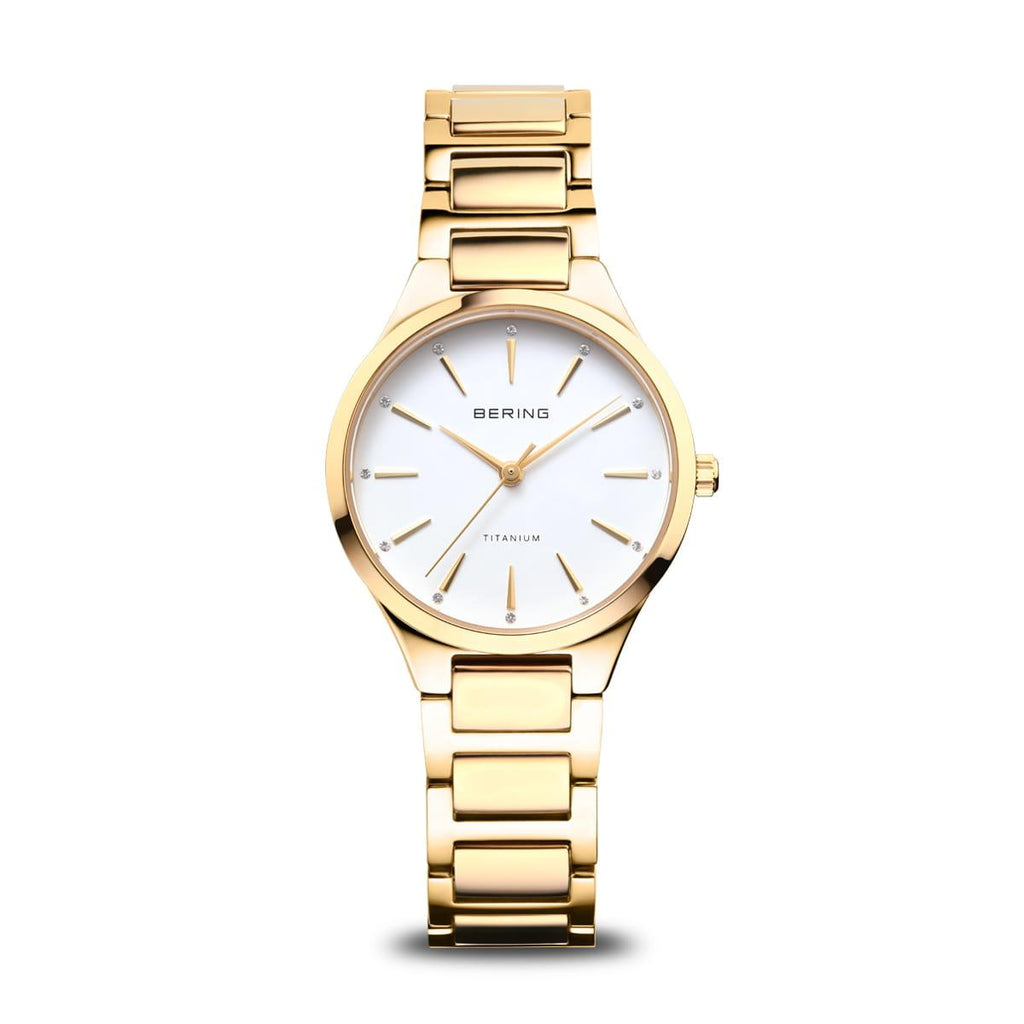Reloj Análogo Bering Dorado Mujer 15630-734