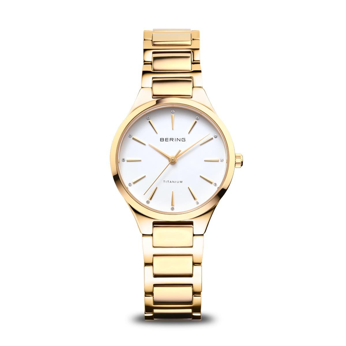 Reloj Análogo Bering Dorado Mujer 15630-734