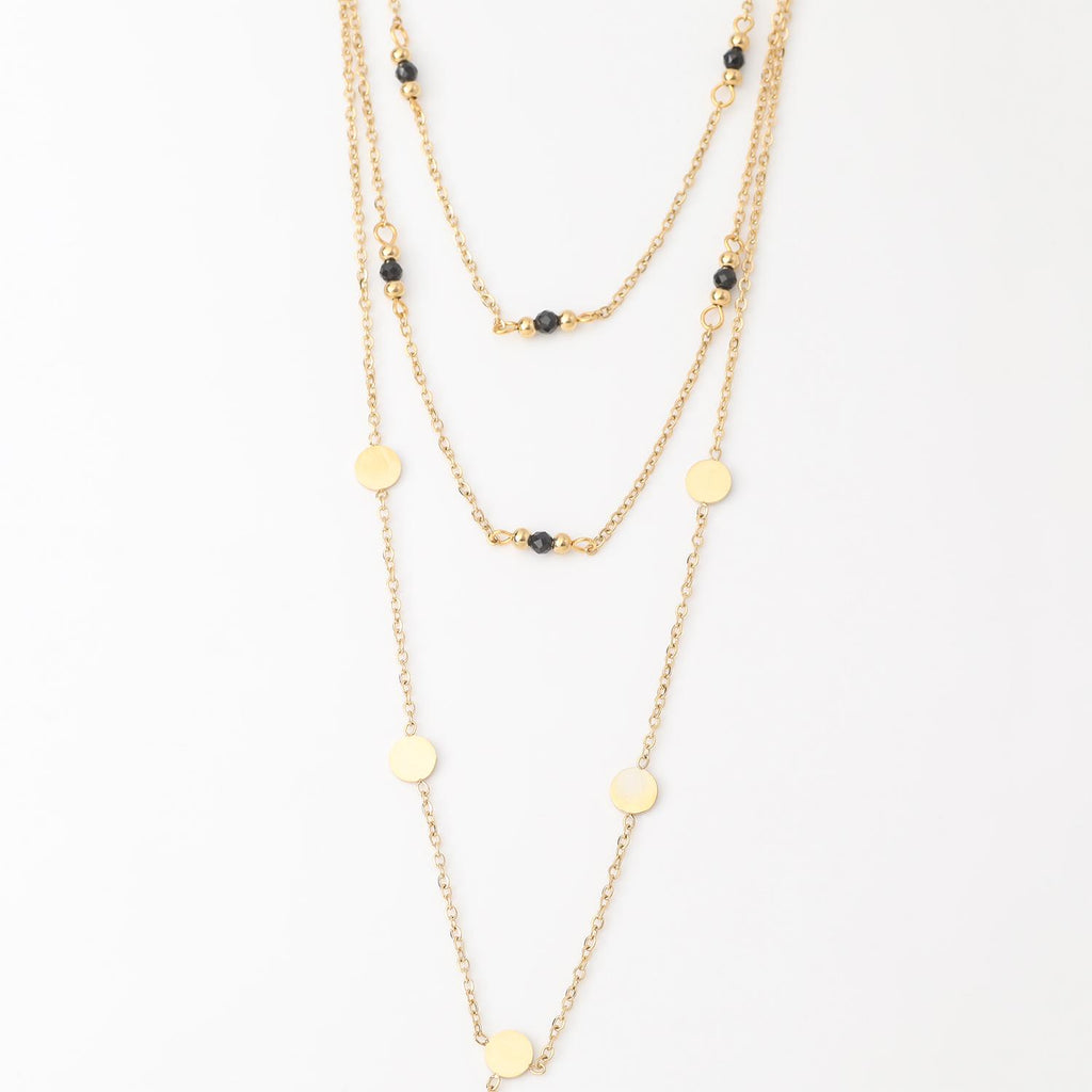 Collar Doble 19V69 Italia Dorado Mujer STNE171