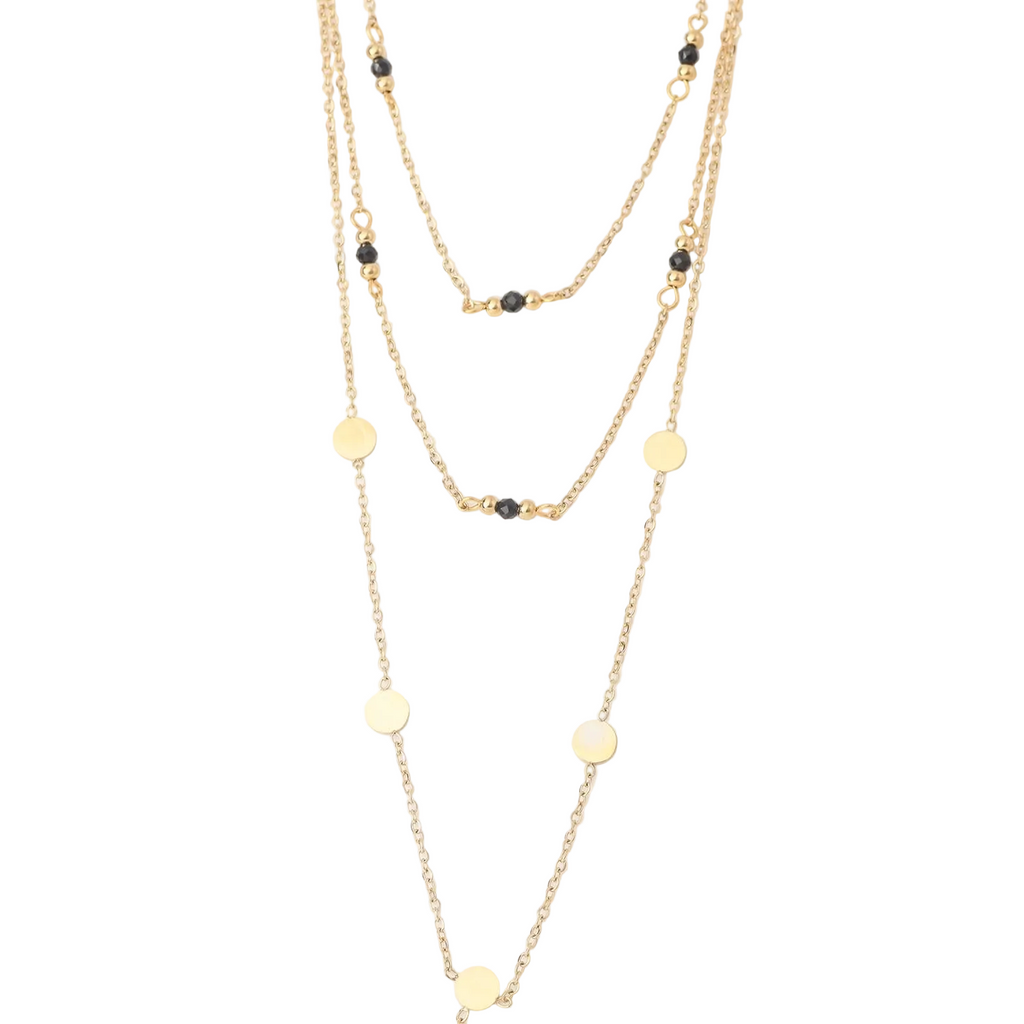Collar Doble 19V69 Italia Dorado Mujer STNE171