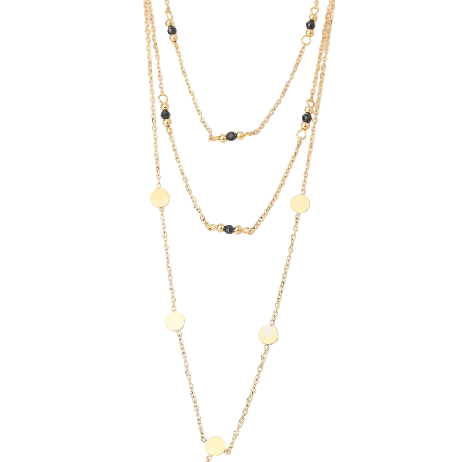 Collar Doble 19V69 Italia Dorado Mujer STNE171