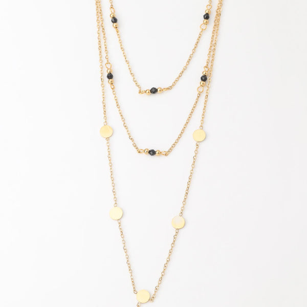 Collar Doble 19V69 Italia Dorado Mujer STNE171