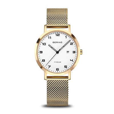 Reloj Análogo Bering Dorado Mujer 18634-334