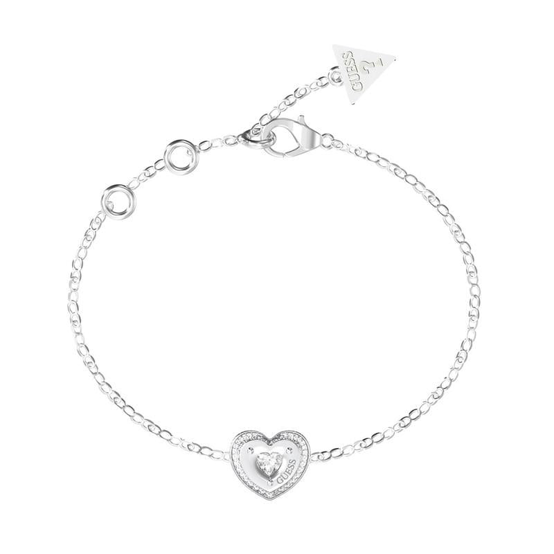 Brazalete Femenino Guess Plateado Jubb05550Jwrhl