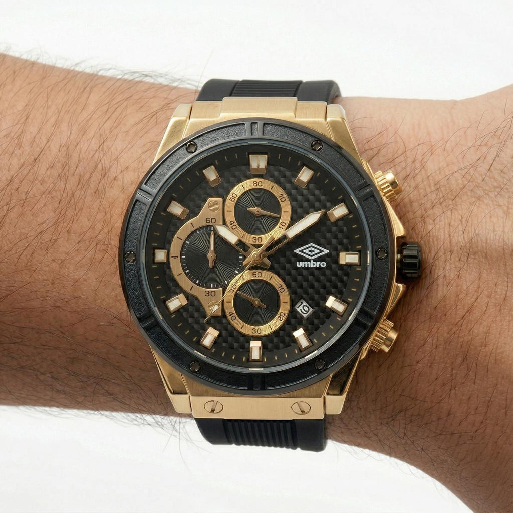 Reloj Análogo Hombre Umbro Plus Negro UMBP-1500-160