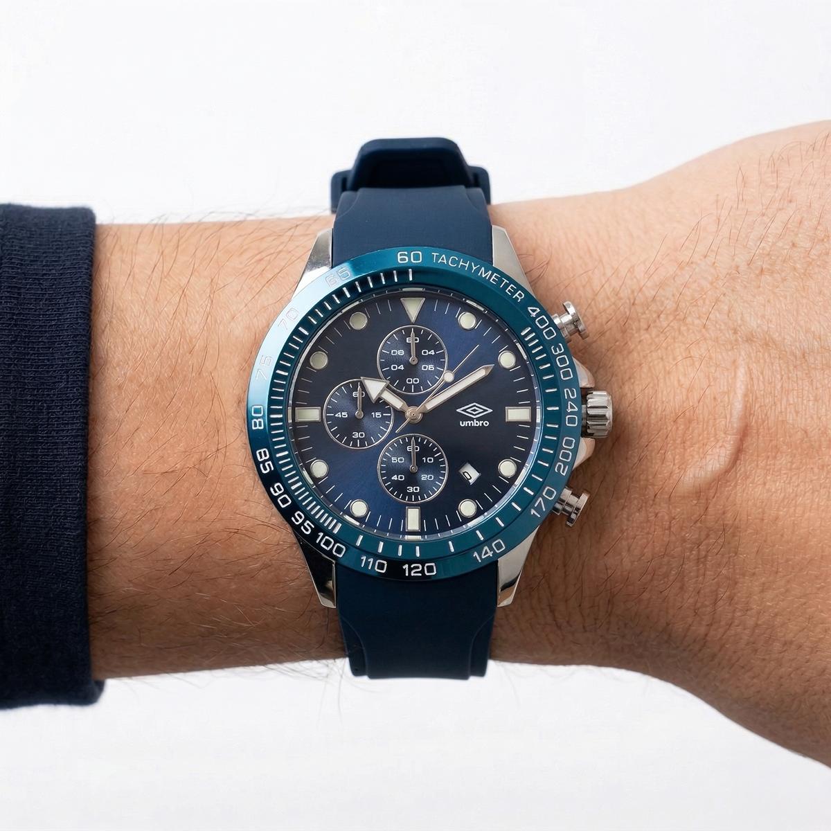 Reloj Análogo Hombre Umbro Plus Azul UMBP-1500-111