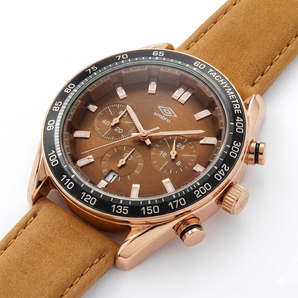 Reloj Análogo Hombre Umbro Plus Café UMBP-1500-114