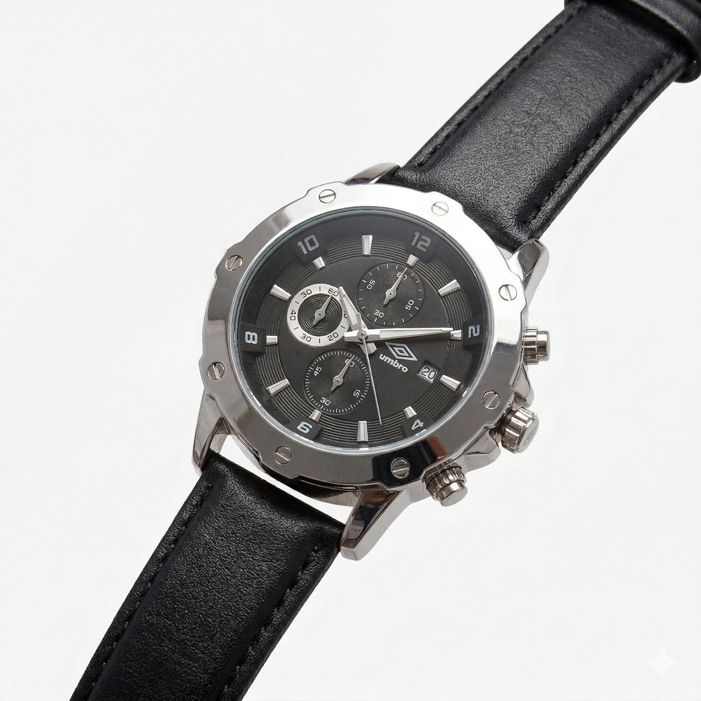 Reloj Análogo Hombre Umbro Plus Negro UMBP-1500-64