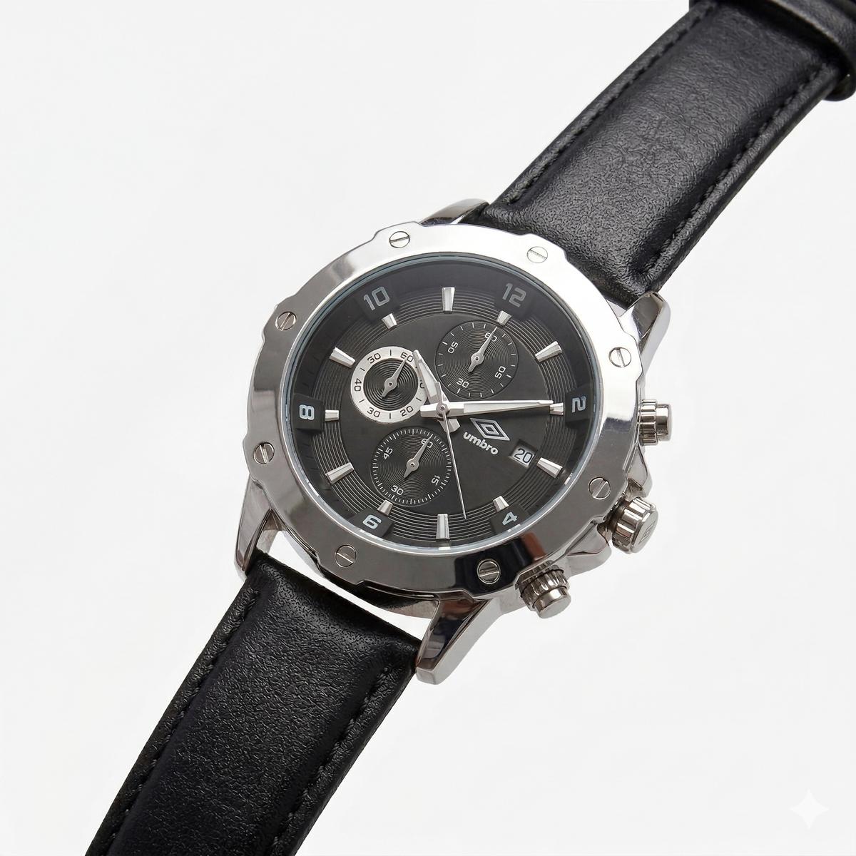 Reloj Análogo Hombre Umbro Plus Negro UMBP-1500-64
