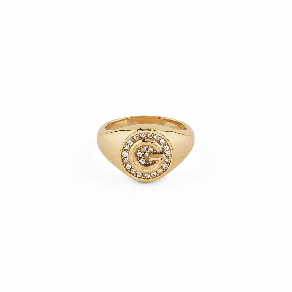 Anillo JUBR05/449JW/YG/52 Dorado Mujer Guess