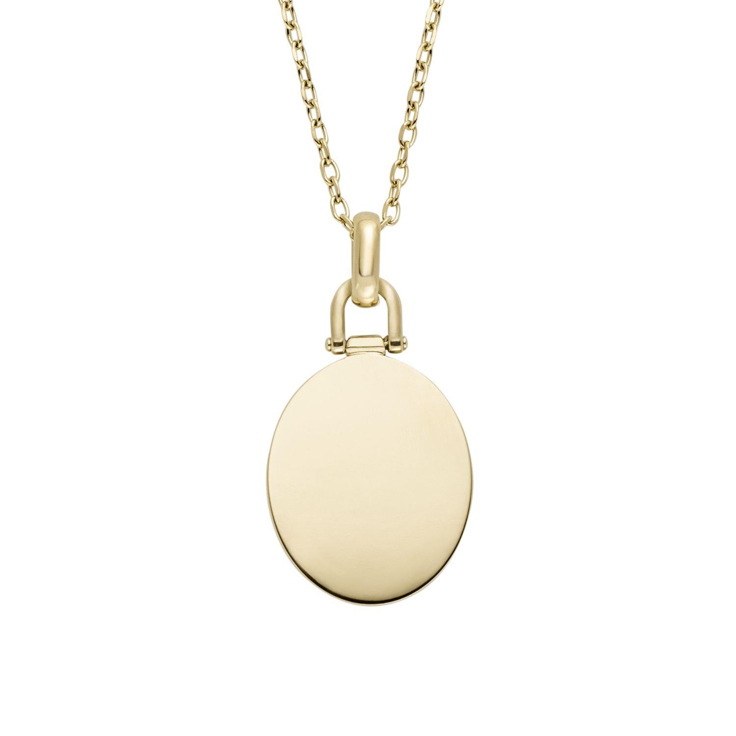 Collar Fossil Dorado Mujer