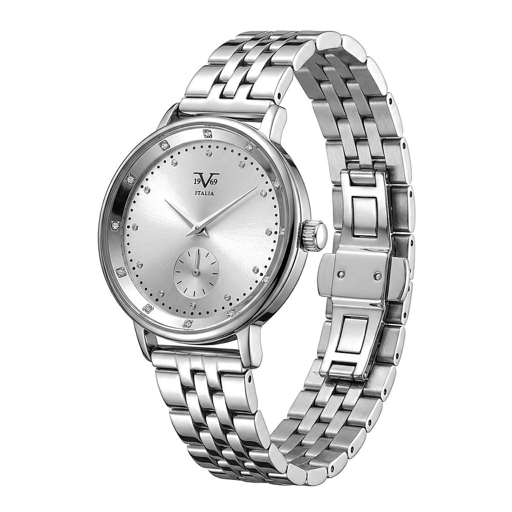Reloj Análogo Mujer 19V69 Italia Plateado -91