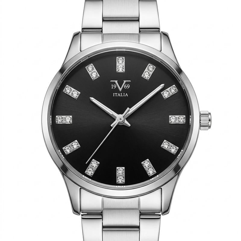 Reloj Análogo Femenino V1969 Plateado V1969-1000-221