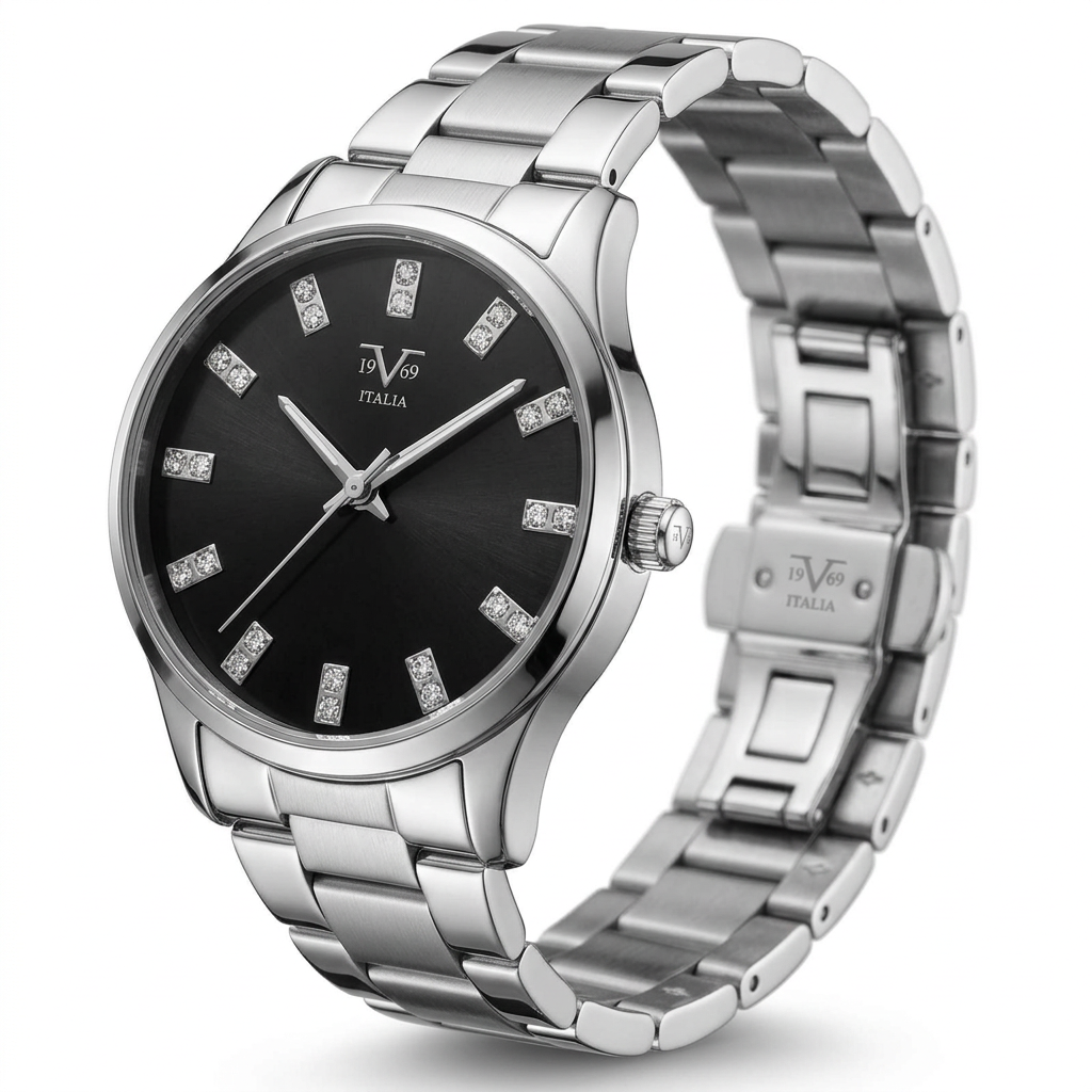 Reloj Análogo Femenino V1969 Plateado V1969-1000-221