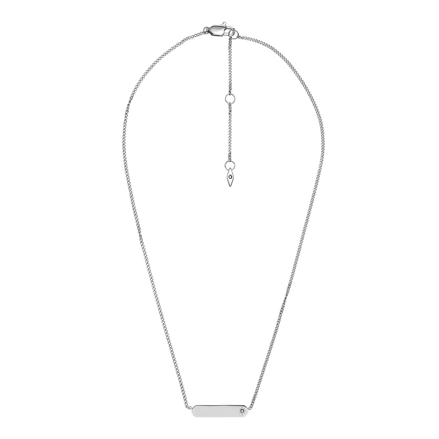 Collar Fossil JF04134040 Plateado