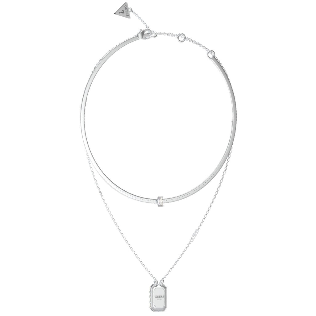 Collar Doble Guess Plateado Mujer JUBN04257JWRHT-U