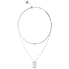 Collar Doble Guess Plateado Mujer JUBN04257JWRHT-U