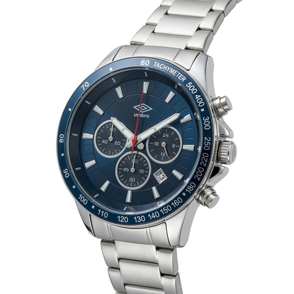 Reloj Análogo Hombre Umbro Plus Plateado UMBP-1500-156
