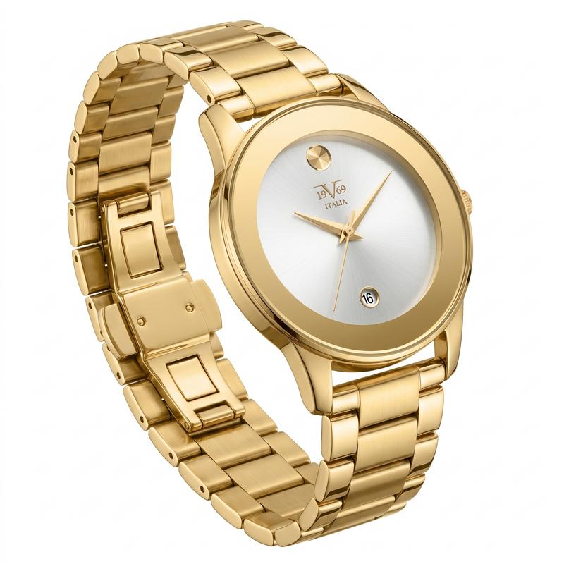 Reloj Análogo Femenino V1969 Dorado V1969-1000-132