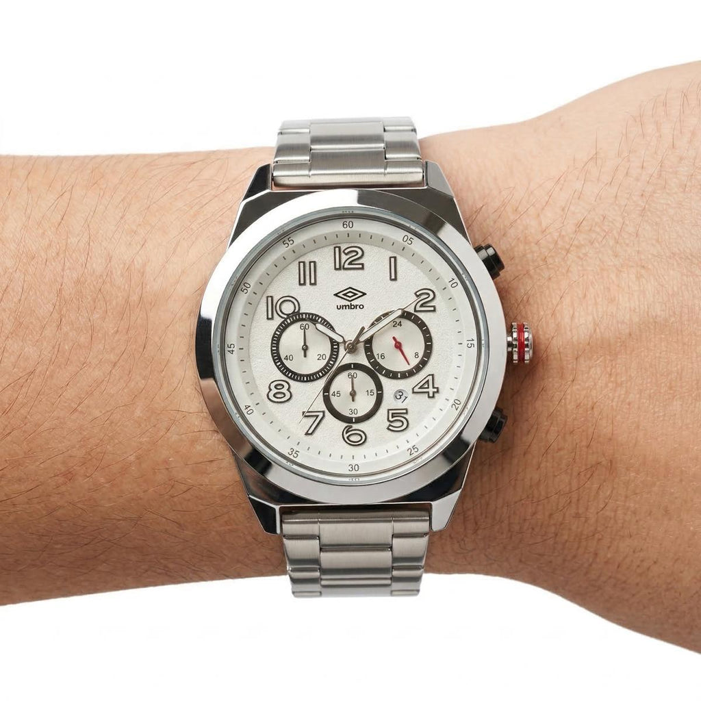 Reloj Análogo Hombre Umbro Plus Plateado UMBP-1500-123