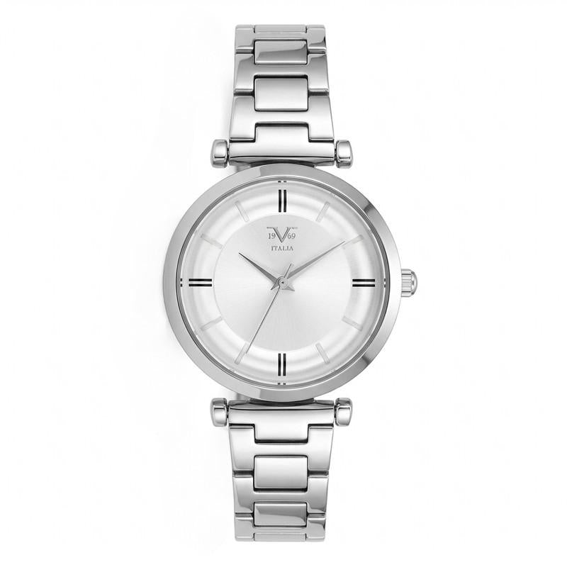 Reloj Análogo Femenino V1969 Plateado V1969-1000-84