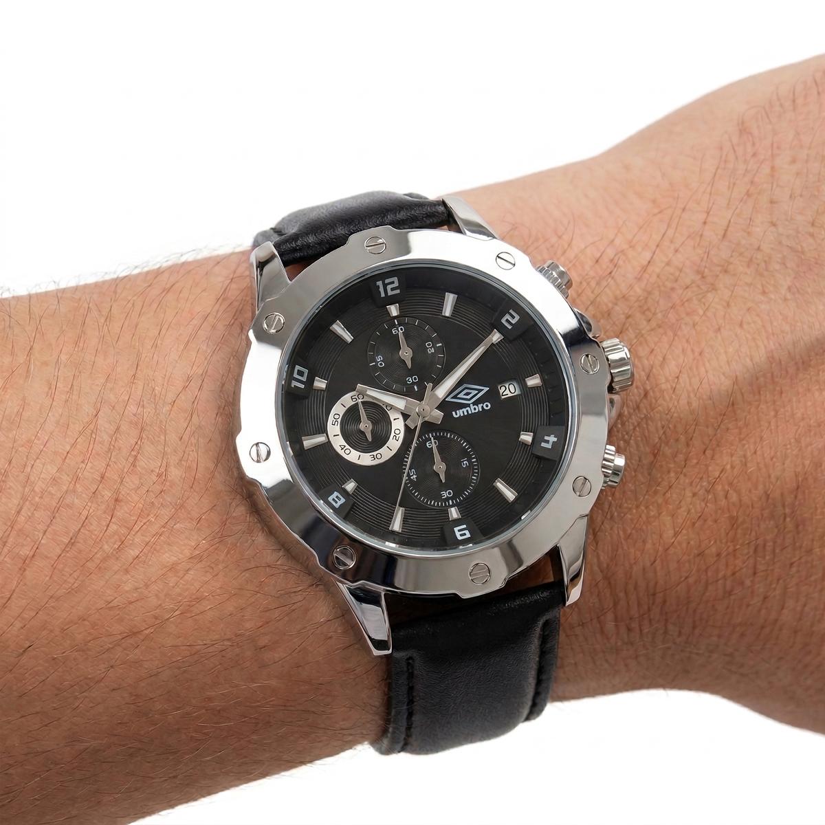 Reloj Análogo Hombre Umbro Plus Negro UMBP-1500-64