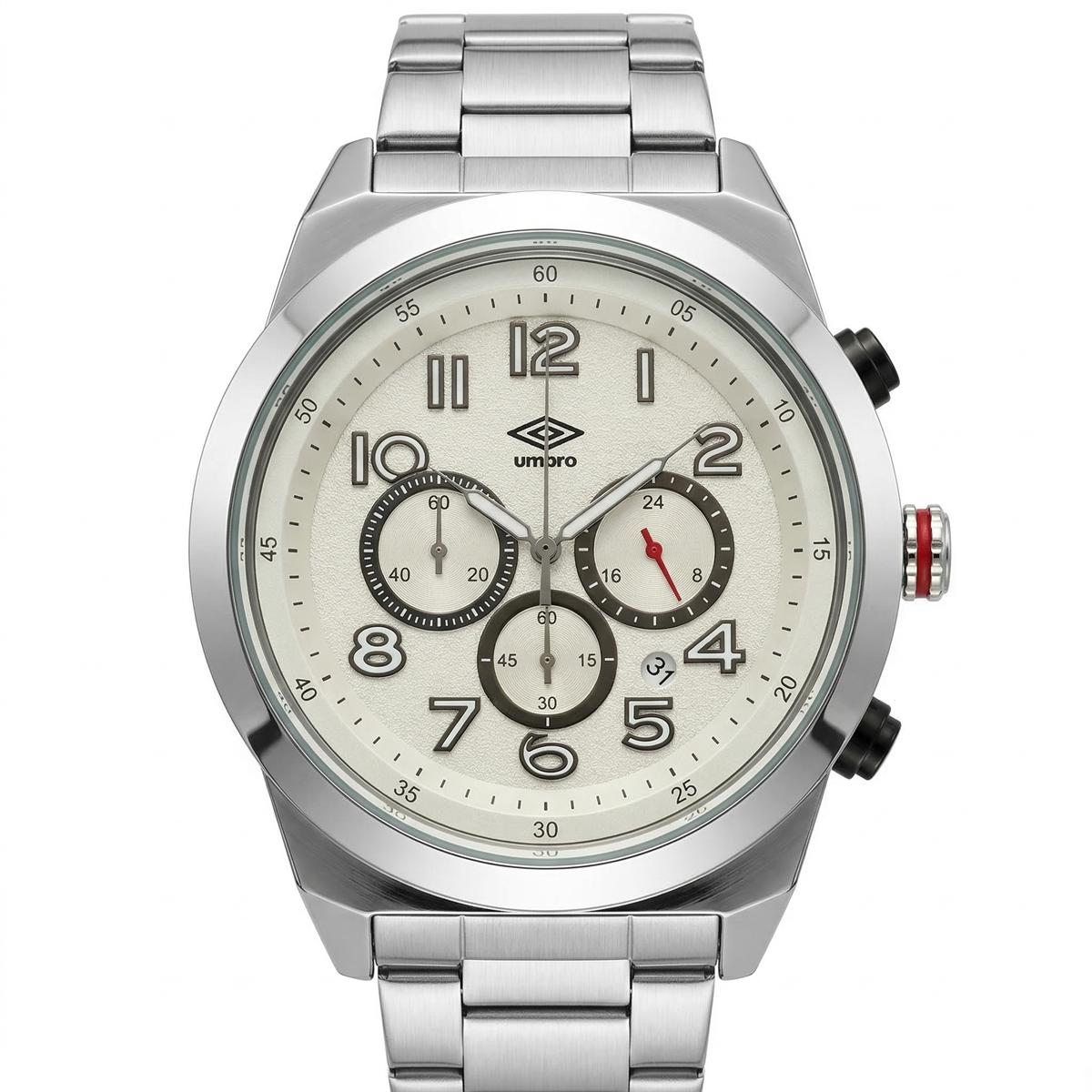 Reloj Análogo Hombre Umbro Plus Plateado UMBP-1500-123
