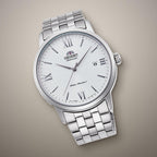Reloj Análogo Hombre Orient Plateado RA-AC0F10S