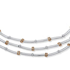 Collar Doble Anne Klein Plateado Mujer