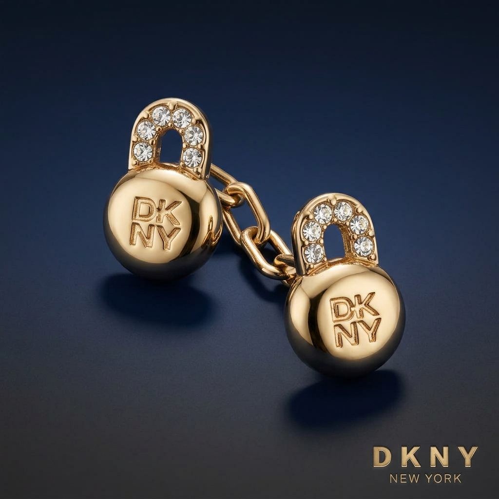 Aros Mujer Donna Karan New York Dorado 04G00934