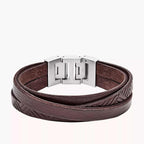 Brazalete Fossil Café Hombre