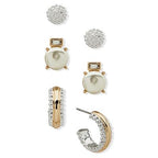 Gift Set Mujer Aros Anne Klein Cocoa Beach Dorado