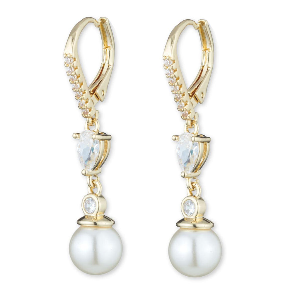 Aros Colgantes Mujer Anne Klein Básicos Bicolor