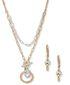 Gift Set Joyas Anne Klein Dorado y Plateado 01S00256