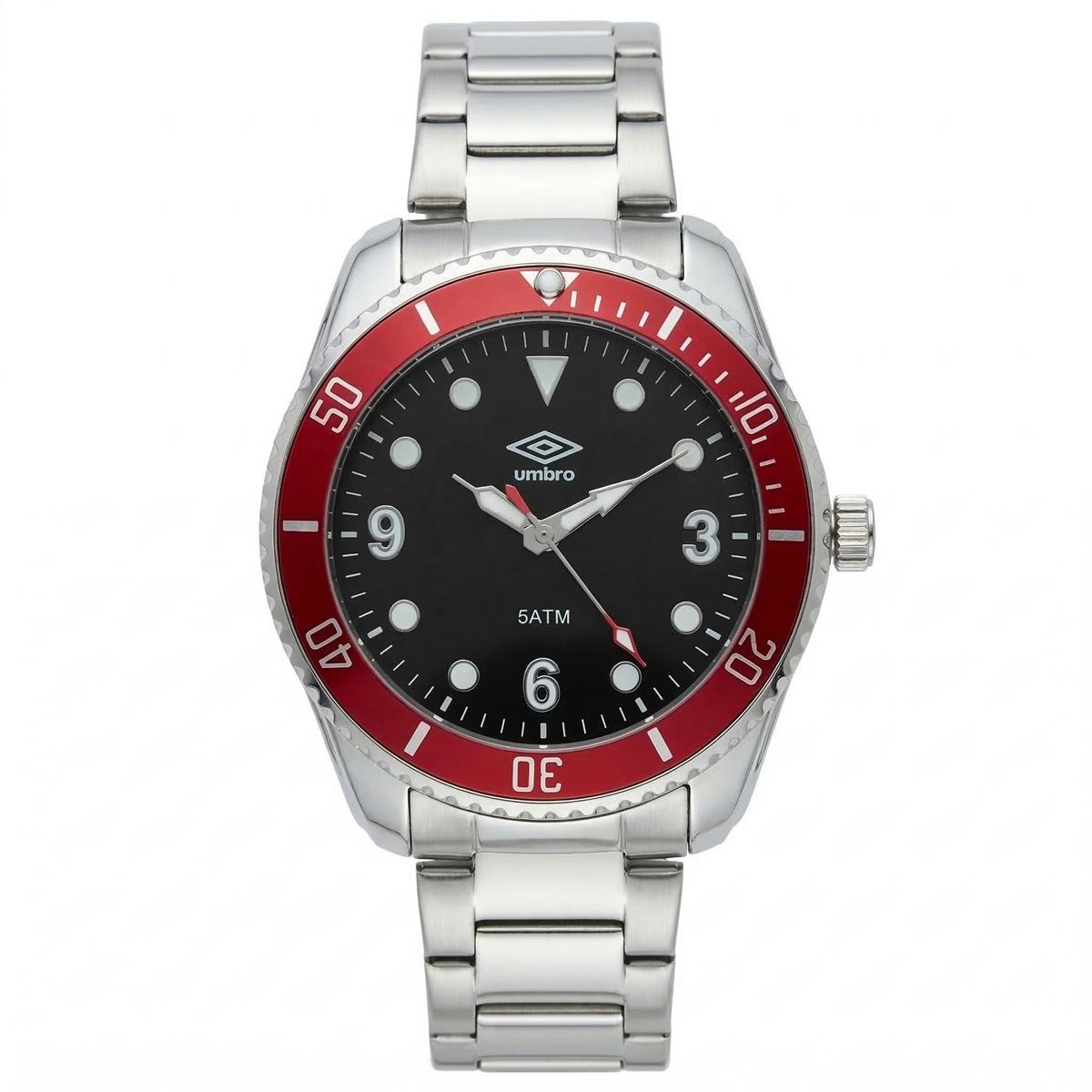 Reloj Análogo Hombre Umbro Plus Plateado UMBP-1500-155