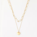 Collar Doble 19V69 Italia Dorado Mujer STNE206