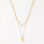 Collar Doble 19V69 Italia Dorado Mujer STNE206